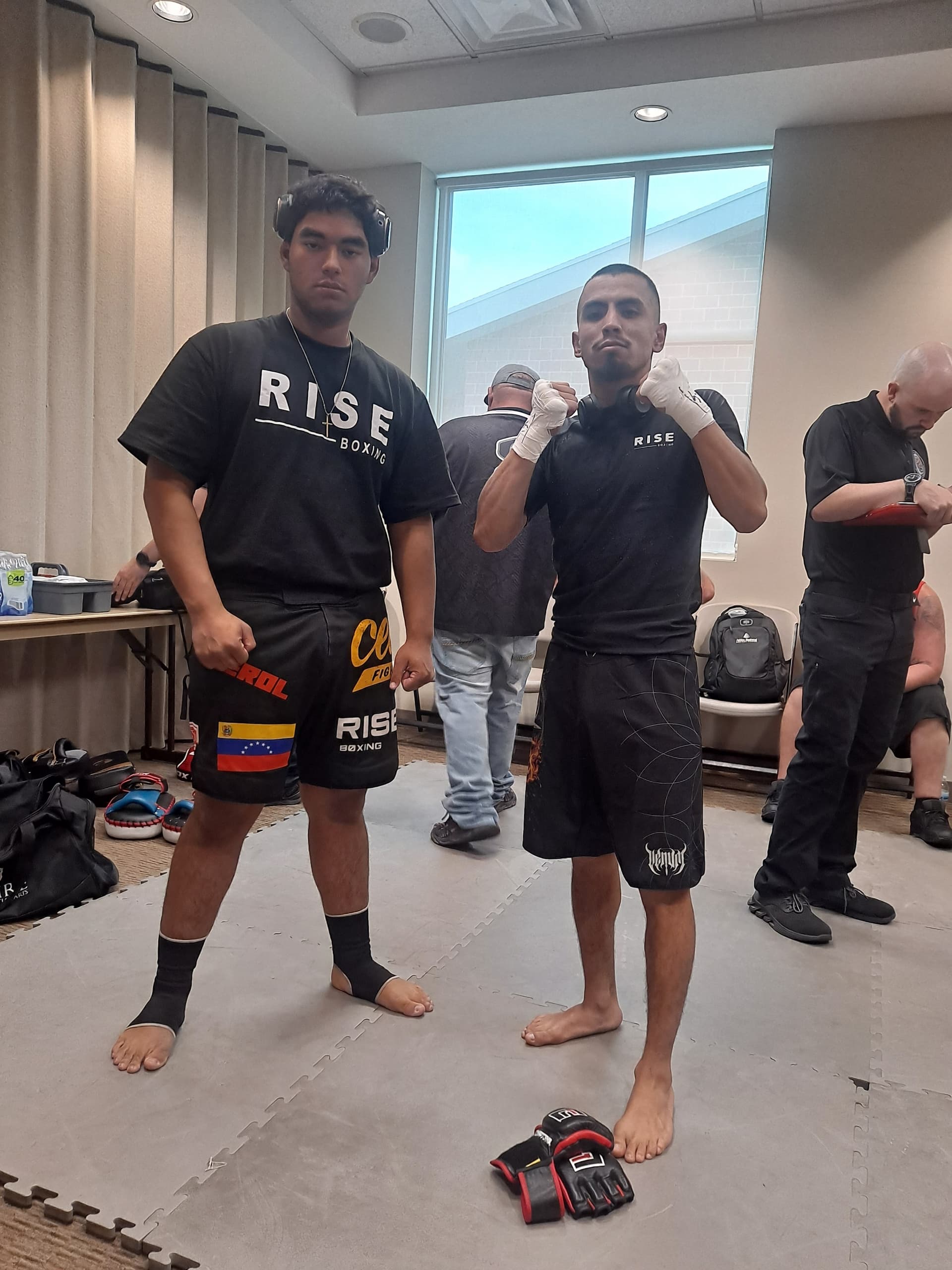 Jesus and Anton in the locker room before fight night